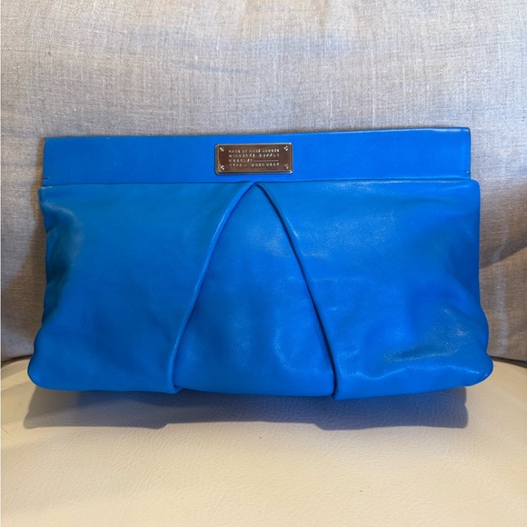 Marc Jacobs Marchive Leather Clutch Blue - Picture 2 of 16